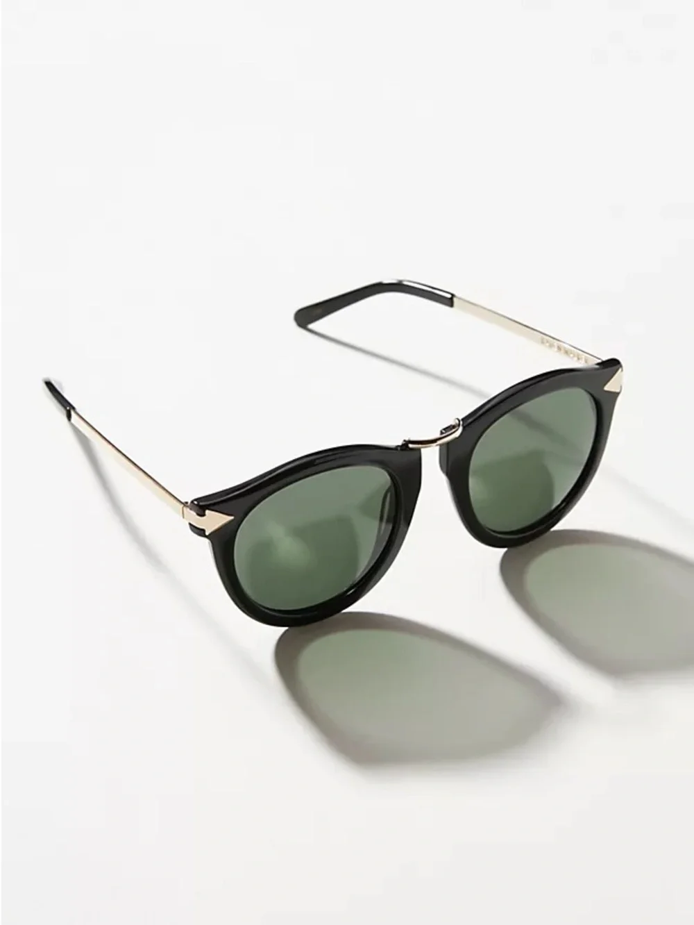 Karen Walker Black Harvest Sunglasses with Case